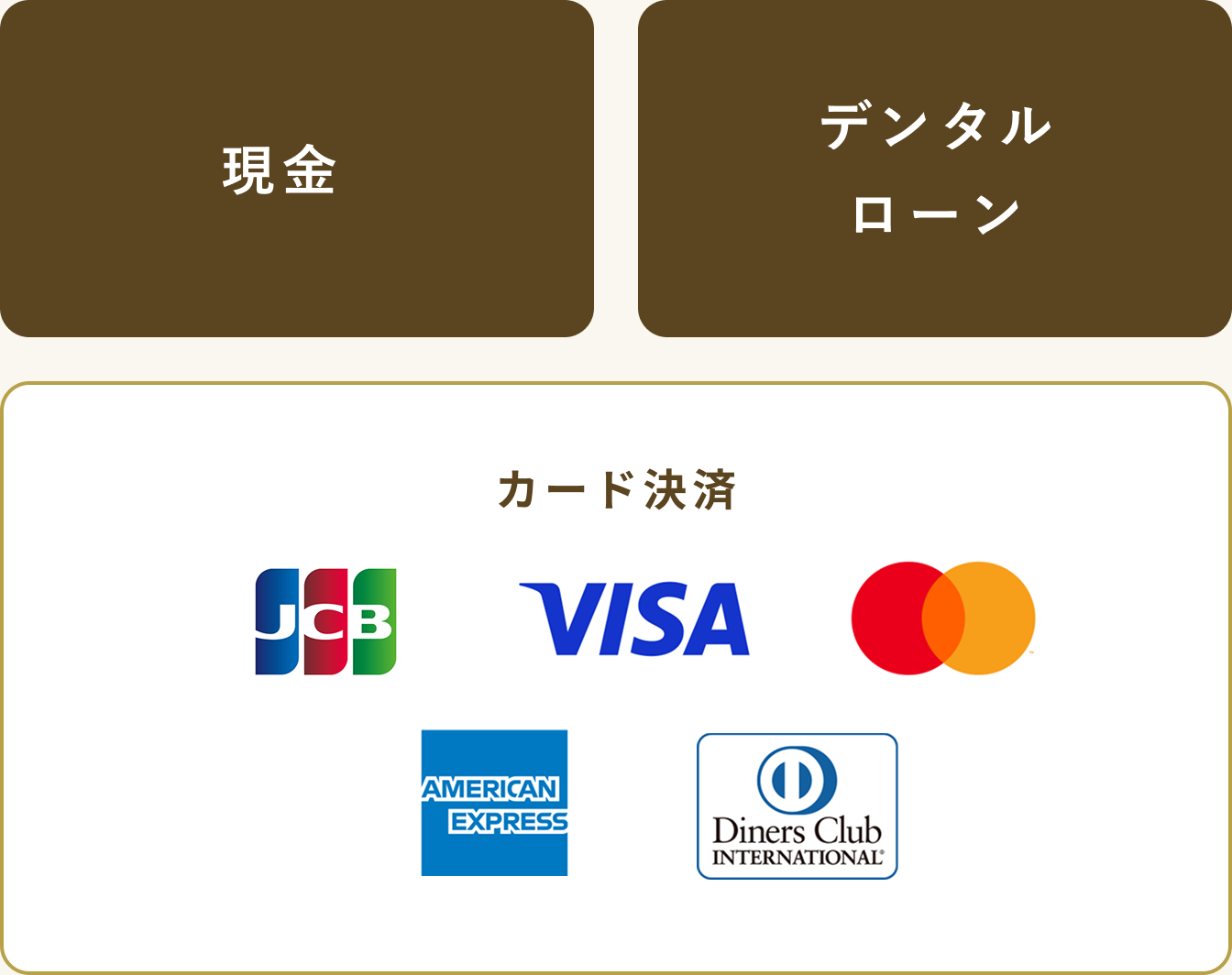 現金 デンタルローン カード決済 電子マネー 交通系電子マネー コード決済